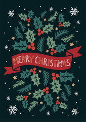 クリスマスカードのイラスト