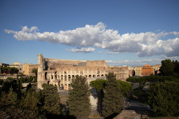 Fototapeta na wymiar roman colosseum view