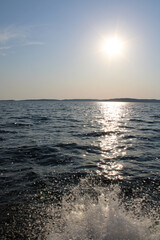 sunset over the sea