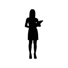 office worker silhouette character