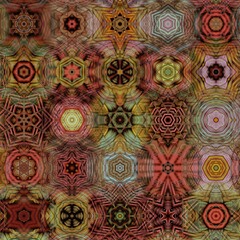 pattern and design inspired by an arrangement of colourful macaroons