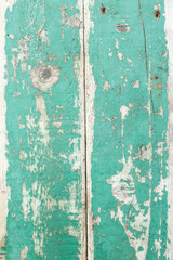 Texture, wood with old green paint, can be used as background for social media, vertical image.