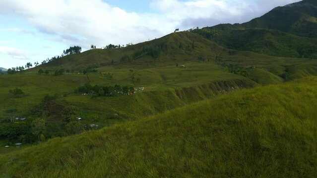 A cinematic reveal shot of Sabang campsite in Malaybalay Bukidnon Philippines