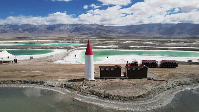 aerial view of beautiful landscape of yadan landform in gansu province