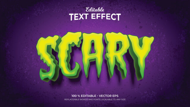 Scary Editable Text Effects