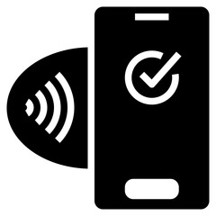 NFC payment icon symbol element