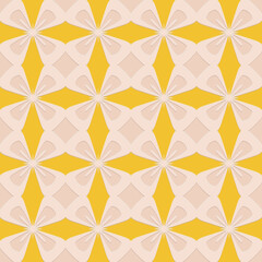 Seamless pattern in arabic beige yellow orange background for design, vector illustration