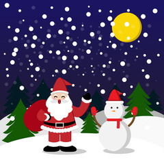 Christmas and new year vector and invitation. vector design template