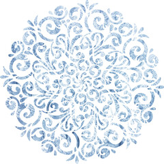 Sophisticated elegant snowflake isolated png