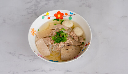 Thai Mixed Noodle Soups and desserts 