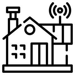A home internet line icon download