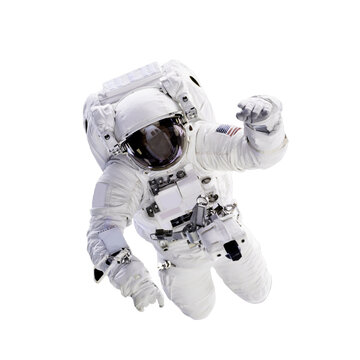Astronaut floating in space isolated on transparent background -  Elements of this image are furnished by NASA