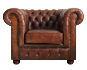 Classic leather armchair