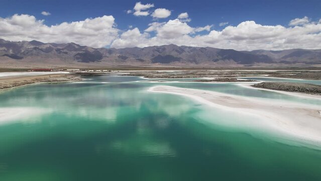 aerial view of beautiful landscape of yadan landform in gansu province