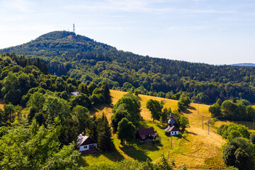 View from maly stozec in czech republic