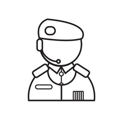 Obraz premium Customer Service Flat Icon