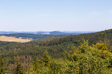 Fototapeta na wymiar View from maly stozec in czech republic