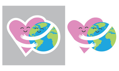 Hands holding Earth. Save our planet. 