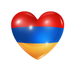 Love Armenia, heart flag icon