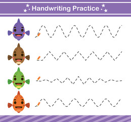 handwriting practice game of animal Education game for kids