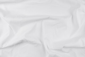 White fabric. luxurious white fabric texture background. Creases of satin, silk, and cotton.