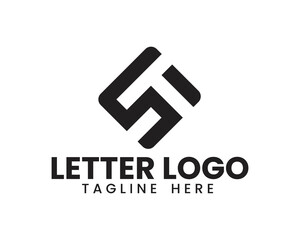 ST Letter Mark or Monogram Logo Design Vector, ST logo, S logo vector, T logo vector