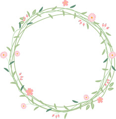 daisy spring and easter flower wreath