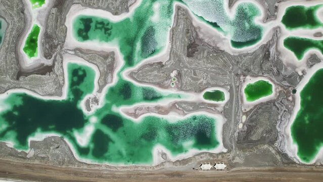 aerial view of beautiful landscape of yadan landform in gansu province