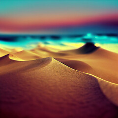 Fototapeta na wymiar Colorful sand layers
