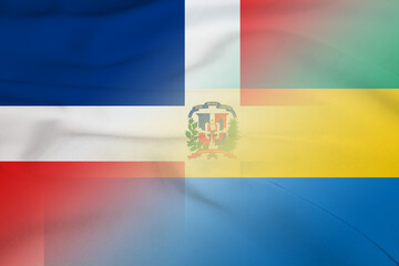 Dominican Republic and Gabon government flag international contract GAB DOM