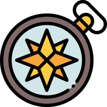 recommend clip art: compass filled outline icon