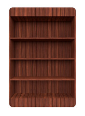 brown wood bookshelf