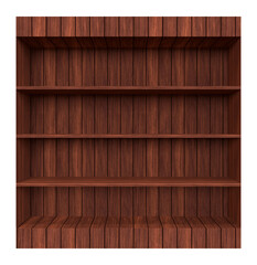 brown wood bookshelf