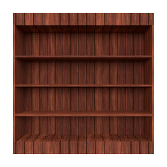brown wood bookshelf