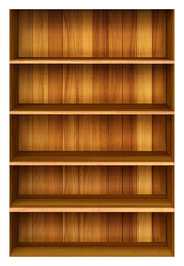 brown wood bookshelf