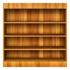 brown wood bookshelf © graphixmania