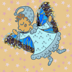 princess with a butterfly