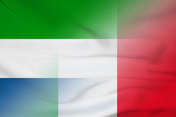 Sierra Leone and Italy government flag international relations ITA SLE