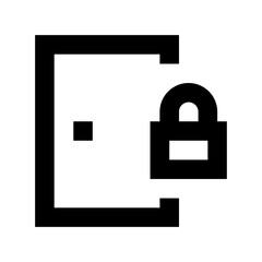 Door Lock Vector Icon