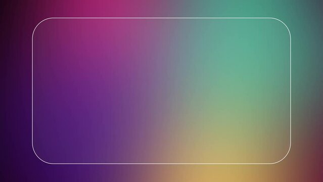 Gradient Rainbow Elegant Glassmorphism abstract background, simple background, user interface background, technology modern background, presentation website background (looping video)