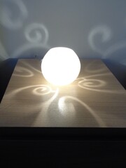 Fototapeta na wymiar light bulb on the table