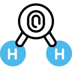 h2o flat line icon