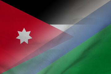 Jordan and Lesotho official flag transborder relations LSO JOR