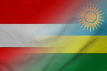 Austria and Rwanda official flag transborder contract RWA AUT