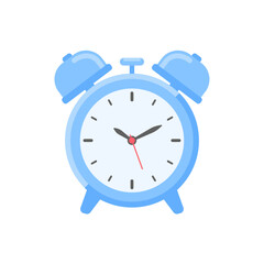 Loud alarm clock alerts wake up time and schedule.