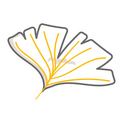 longevity Vector Icon Design, Autumn or Fall activities Symbol, Dry weather Sign, Temperate climates Elements Stock illustration, ginkgo leaves fall Concept