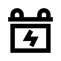 Car Battery Vector Icon