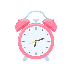Loud alarm clock alerts wake up time and schedule.