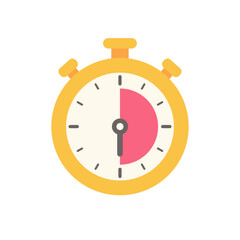 Stopwatch to set reminder time for product promotion schedule.