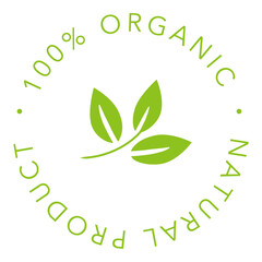 emblem design template for organic product
